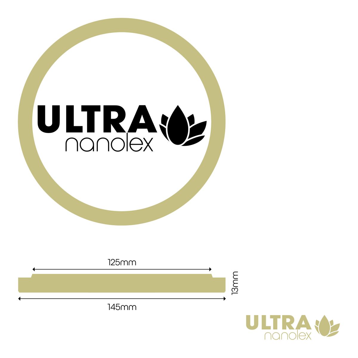 Nanolex Polijstpad 145x13x125, Ultra Cut, Beige (3 stuks)