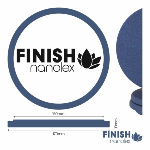 Nanolex Polijstpad  170x13x150, zacht, donkerblauw (3 stuks)