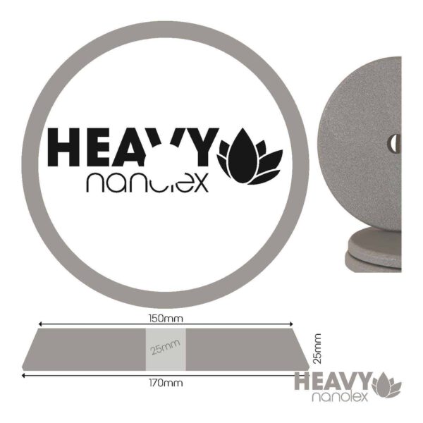 Nanolex Polijstpad DA 170x25x150, Hard, Grijs