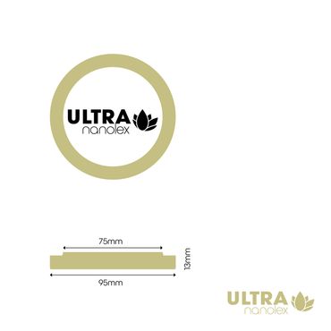 Nanolex Polijstpad 95x13x75, Ultra cut, Beige (3 stuks)