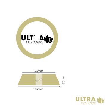 Nanolex Polijstpad  DA 95x25x75, Ultra Cut, Beige
